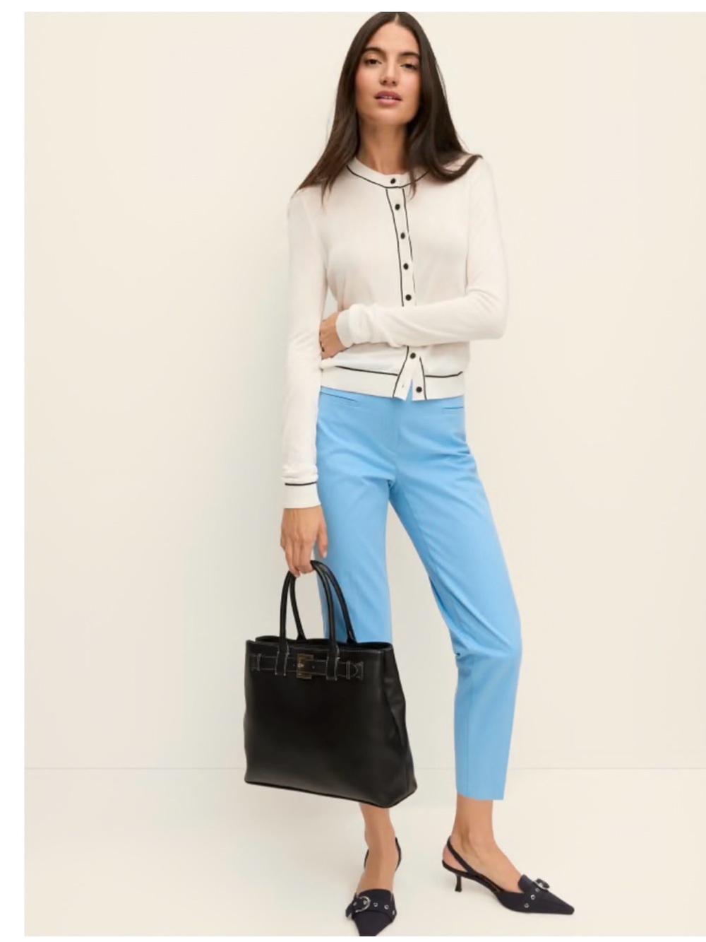 Ann Taylor The Petite Cotton Crop Pant